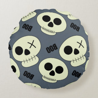 Almofada Redonda Halloween Skull, Design infantil.