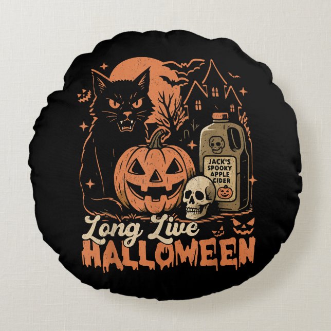 Almofada Redonda Halloween Vivo (Frente)