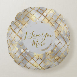 Almofada Redonda Happy Valentine's Day, Modern, Elegant Luxury Thro