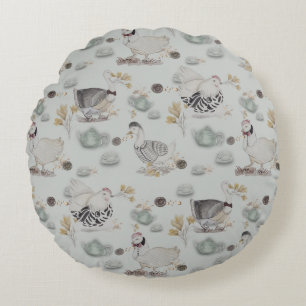 Almofada Redonda Haute Couture Impressão Kidsroom