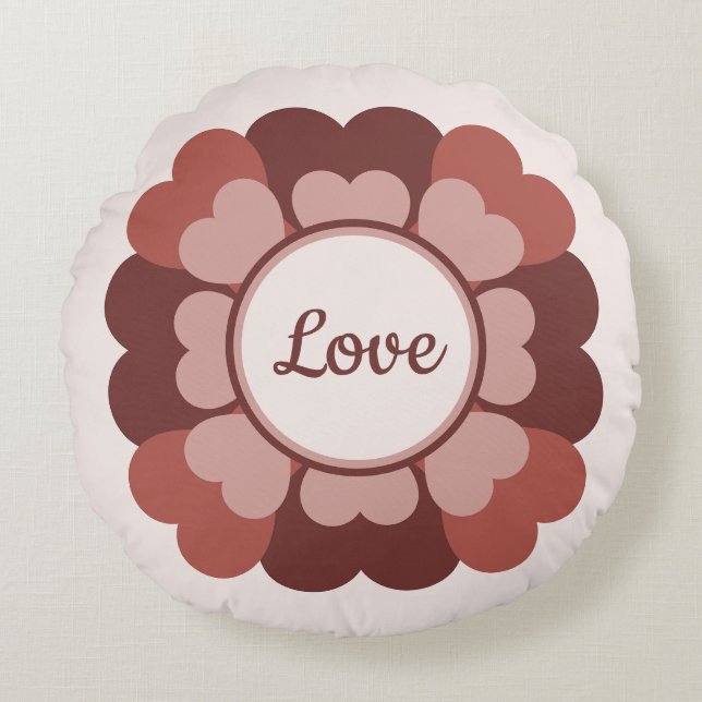 Almofada Redonda Heart Wreath (Frente)