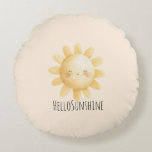 Almofada Redonda Hello Sunshine Happy Sun<br><div class="desc">Hello Sunshine Happy Sun</div>
