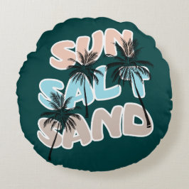 Almofada Redonda Hellow Summer Graphic