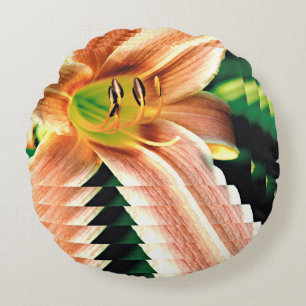 Almofada Redonda Hemerocallis em declínio