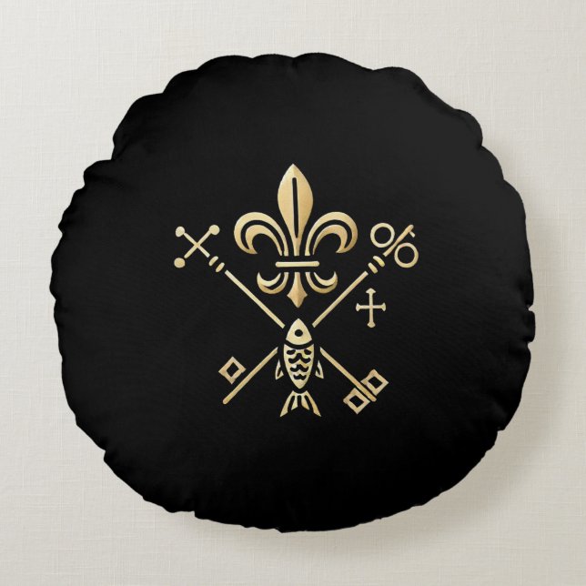 Almofada Redonda Heraldische Symbole  (Frente)