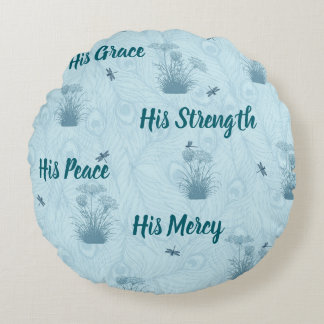 Almofada Redonda His Everything Queen Anne's Lace