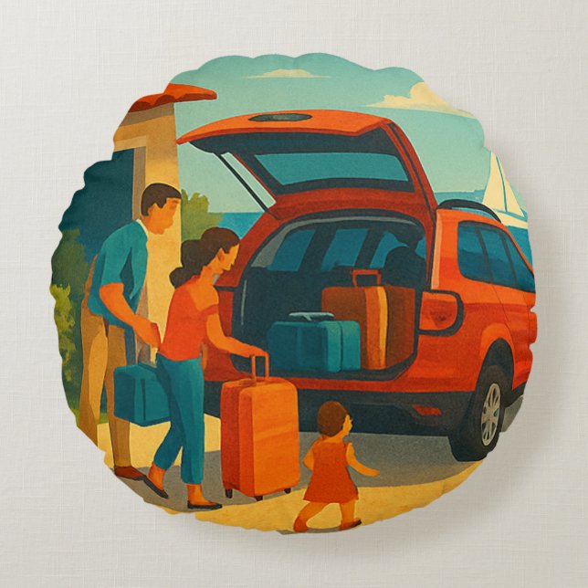 Almofada Redonda Holiday is (Frente)