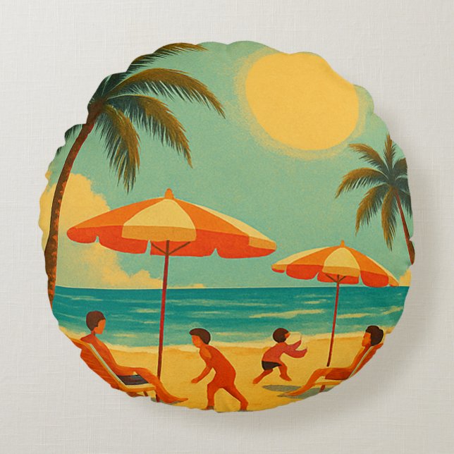 Almofada Redonda Holiday is (Frente)