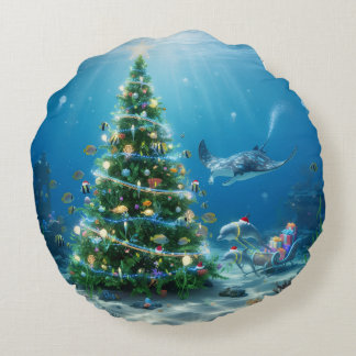 Almofada Redonda Holiday Throw Pillow