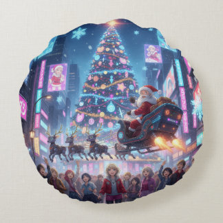 Almofada Redonda Holiday Throw Pillow