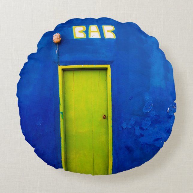 Almofada Redonda Horas felizes (Frente)