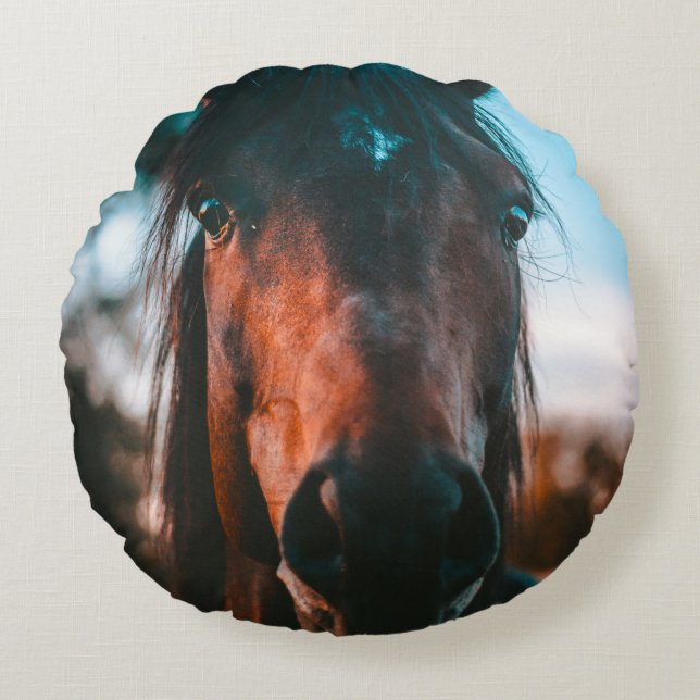 ALMOFADA REDONDA HORSE PORTRAIT (Frente)