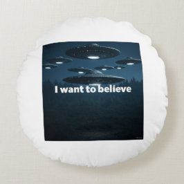 Almofada Redonda I want to believe