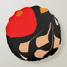 Ilustração de amor Floral Travesseiro redondo