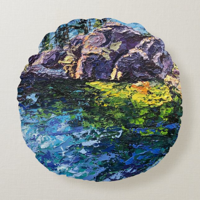 Almofada Redonda Imagen de obra Maritimo (Frente)