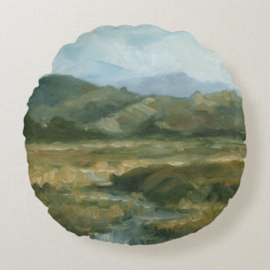 Almofada Redonda Impasto Paisagem III