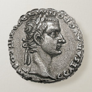 Almofada Redonda Imperador romano Gaius Caesar de Caligula
