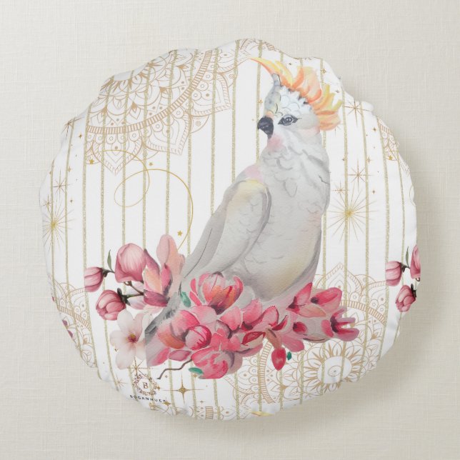 Almofada Redonda Impressão de estilo premium Boganhues (Verso)