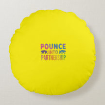 Impressão de palavras "Pounce into Partnership" de