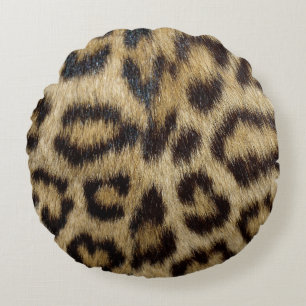Almofada Redonda Impressão do leopardo