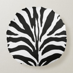 Almofada Redonda Impressão Zebra