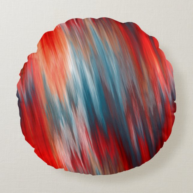 Almofada Redonda Incêndio Nativo (Frente)