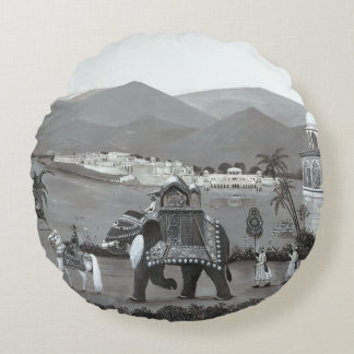 Almofada Redonda índio Heritage Art Impressão Cushion