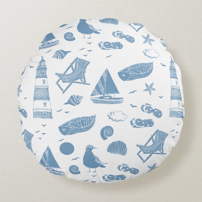 Almofada Redonda Indoor Throw Pillow (Frente)