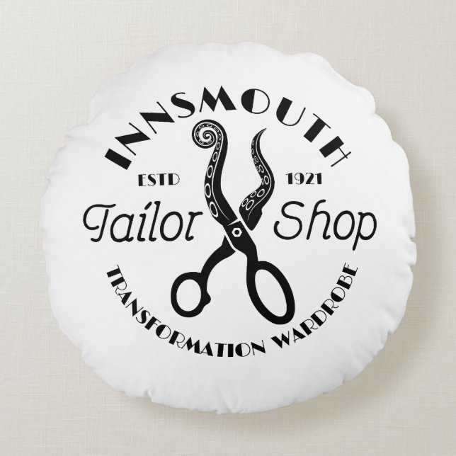 Almofada Redonda Innsmouth Tailor Lovecraft (Frente)