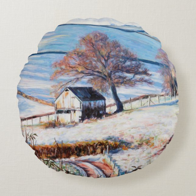 Almofada Redonda Inverno Frost 2009 (Frente)