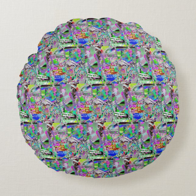 Almofada Redonda Isto é design, baby! (Frente)