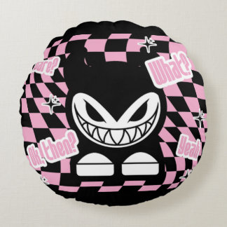 Almofada Redonda It’s Not Labubou, It’s Lachouchou | Pink Aesthetic