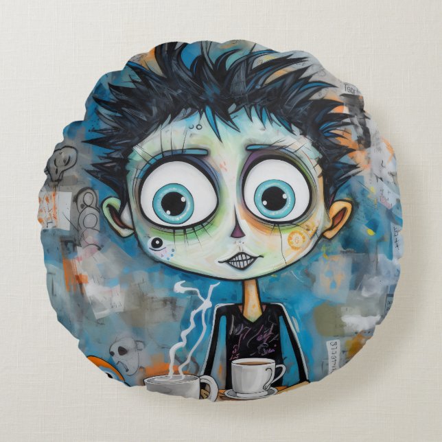 Almofada Redonda Ivanovix Inkwell (Frente)