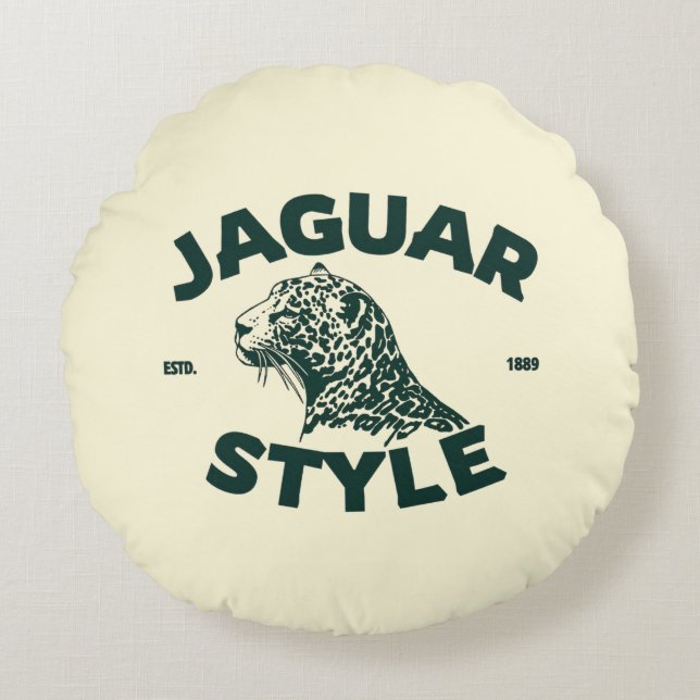Almofada Redonda Jaguar (Frente)