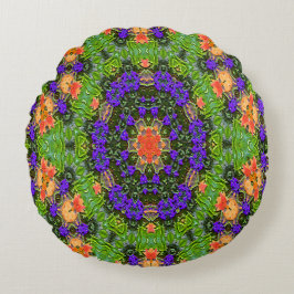 Almofada Redonda Jardim Mandala....