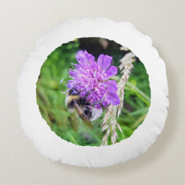 Almofada Redonda Jede Blüte zählt – Rundes Dekokissen