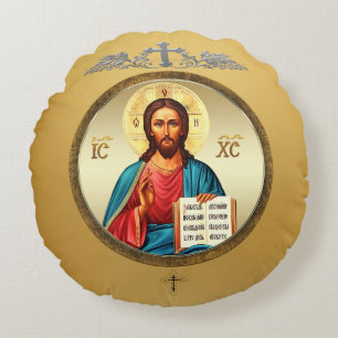 Almofada Redonda Jesus Cristo