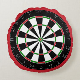 Almofada Redonda Jogo Red Dartboard Divertido