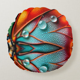 Almofada Redonda Joias numa Fiery Wing