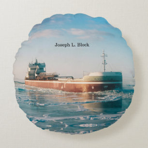 Almofada Redonda Joseph L. Block round travesseiro