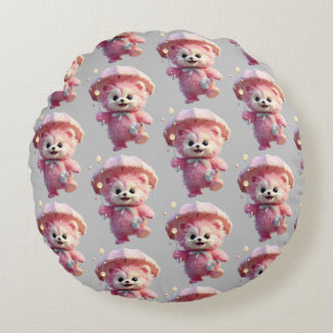 Almofada Redonda "Joy Rosa Cozy"