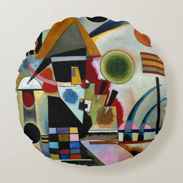 Almofada Redonda Kandinsky - Balançando (Frente)