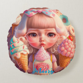 Almofada Redonda Kawaii
