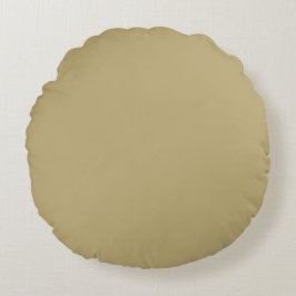 Almofada Redonda Khaki Solid Color, Simple, Modern, Trendy
