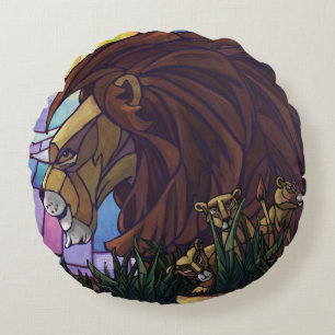 Almofada Redonda King Lion e Cubs