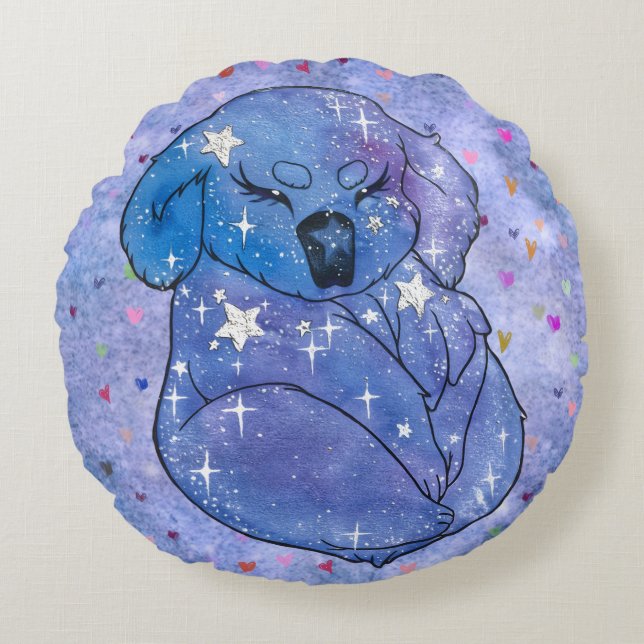 Almofada Redonda Koala chamado Seven (Frente)