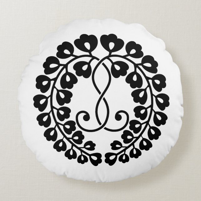 Almofada Redonda Kujo Wisteria (Frente)