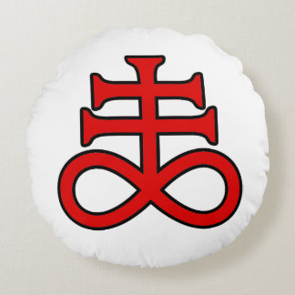 Almofada Redonda La Croix de l'Alchimiste Noir