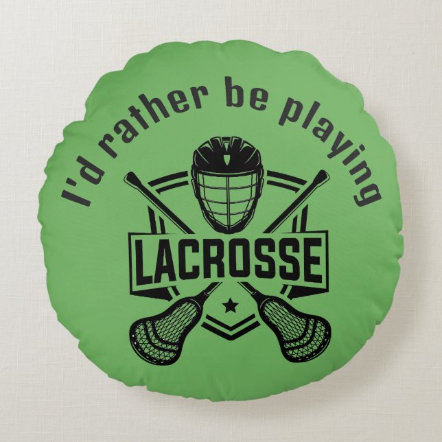 Almofada Redonda Lacrosse Design  (Frente)