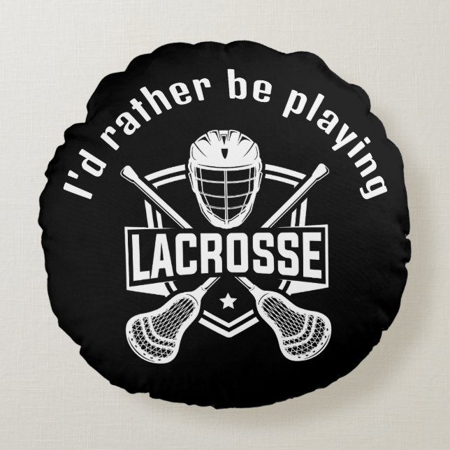 Almofada Redonda Lacrosse Design  (Frente)